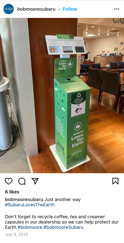 Bob Moore Subaru social media post