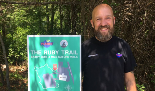 ruby trail designer with sign