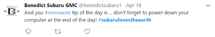 social media eco tip